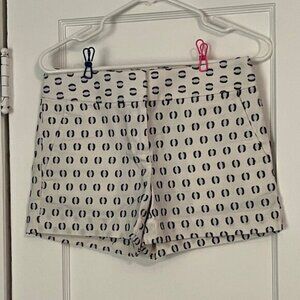 Loft shorts bundle size 0 / XS white black polka dot paperbag nautical stripe